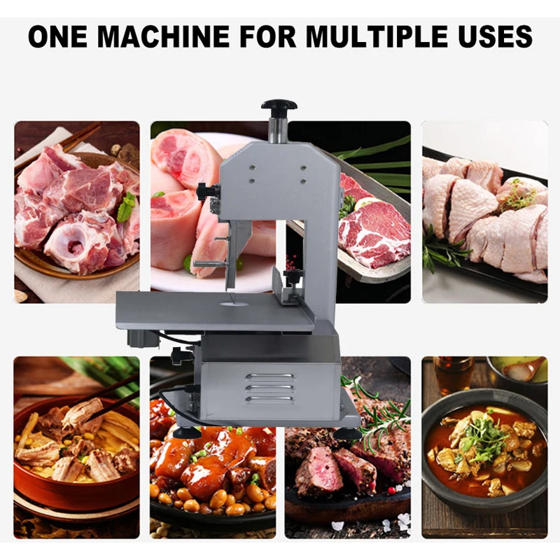 Small Commercial Desktop Bone Saw Machine Electric Meat Cutter for Household Chopping Pork Trotters Kitchen Tool