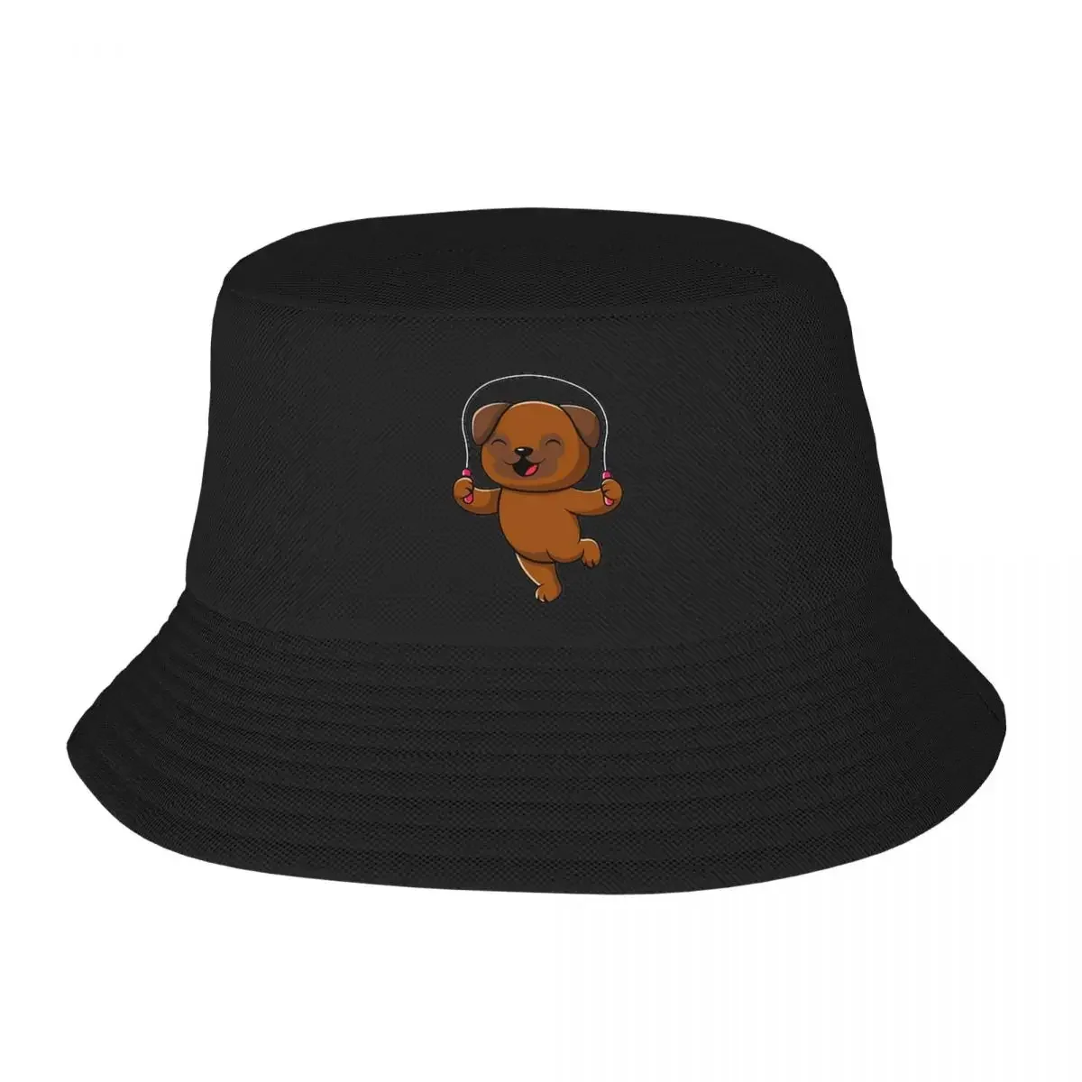 Skip, Woof, Repeat Bucket Hat Panama For Kids Bob Hats Reversible Fisherman Hats Summer Beach Fishing Unisex Caps