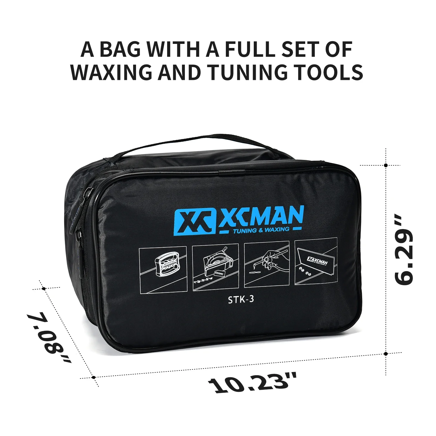 Snowboard Tuning and Waxing Kit with Waxing Iron