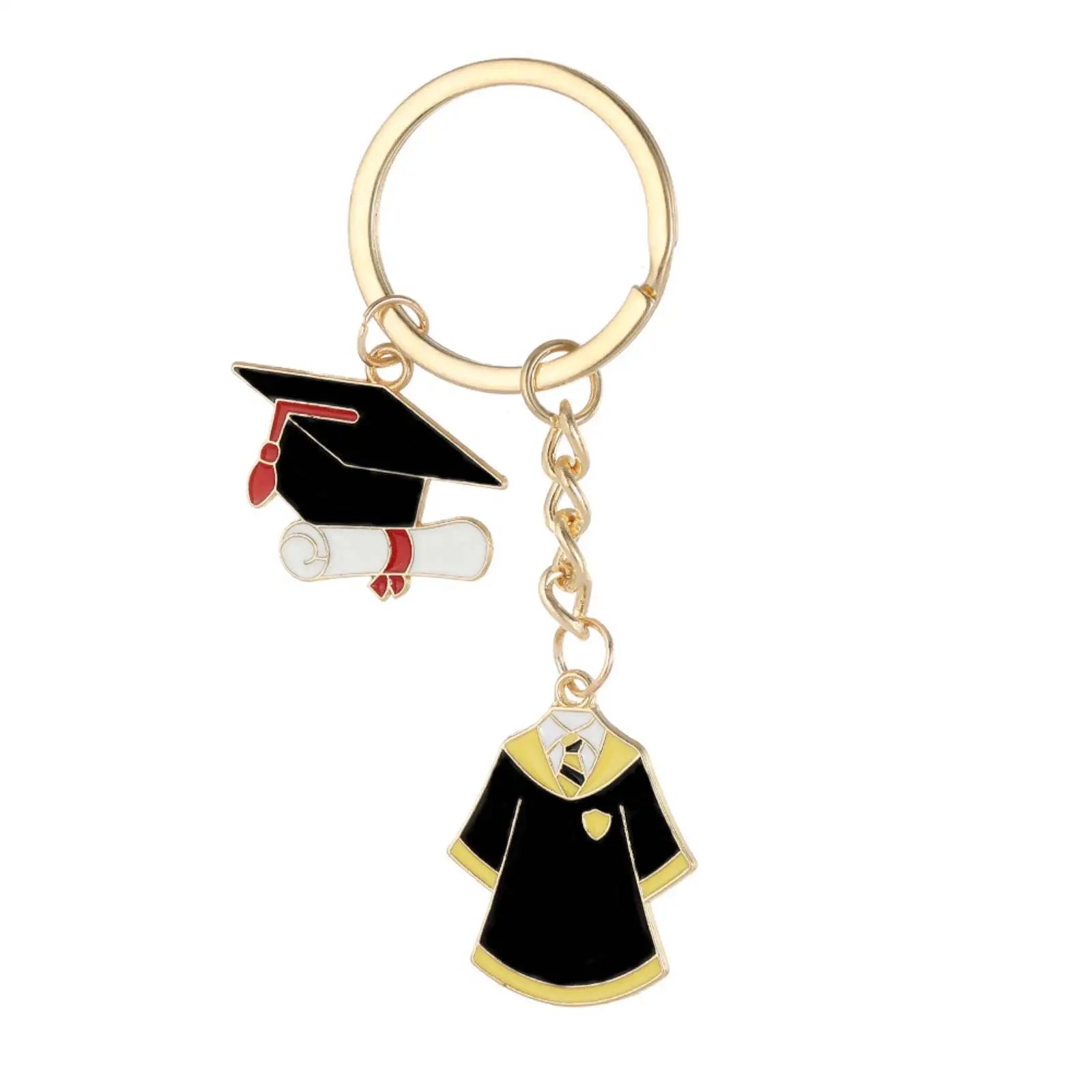 حفل التخرج فستان أكاديمي قبعة البكالوريوس المفاتيح للنساء الرجال حلقة رئيسية اكسسوارات الطلاب هدية #3