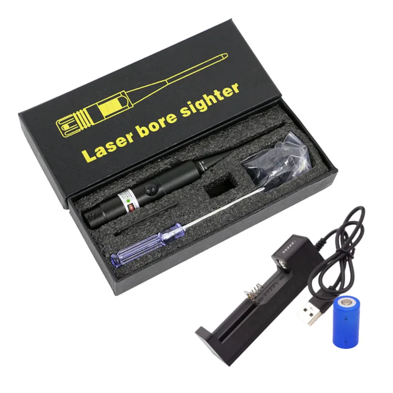 Laser Bore Sight Collimator Kit .177 .22 Caliber to12GA Universal Laser Boresighter