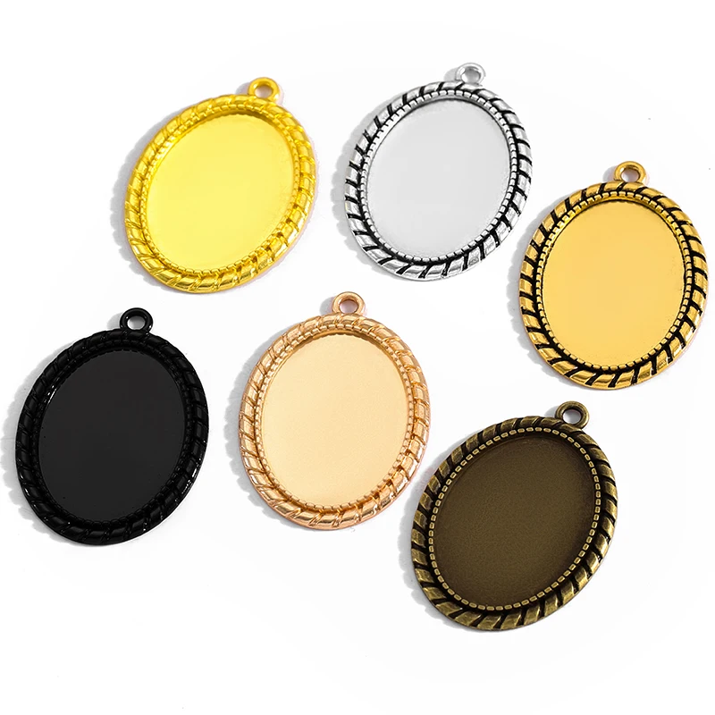 4Pcs Oval Necklace …