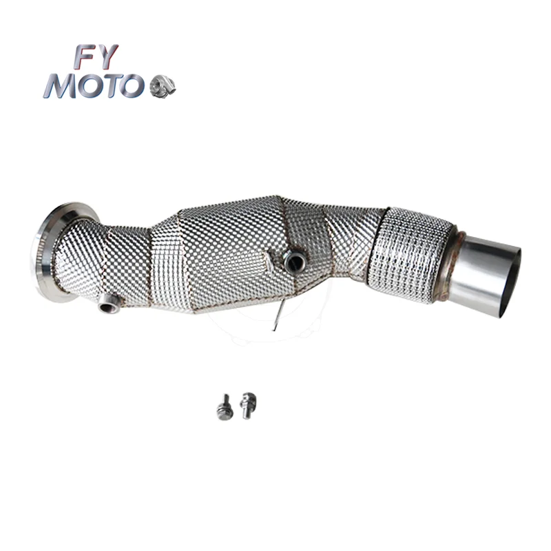 

Exhaust Catted Downpipe For BMW B48 G20 330i G30 G31 520i 530i 2015+ With Heat Shield
