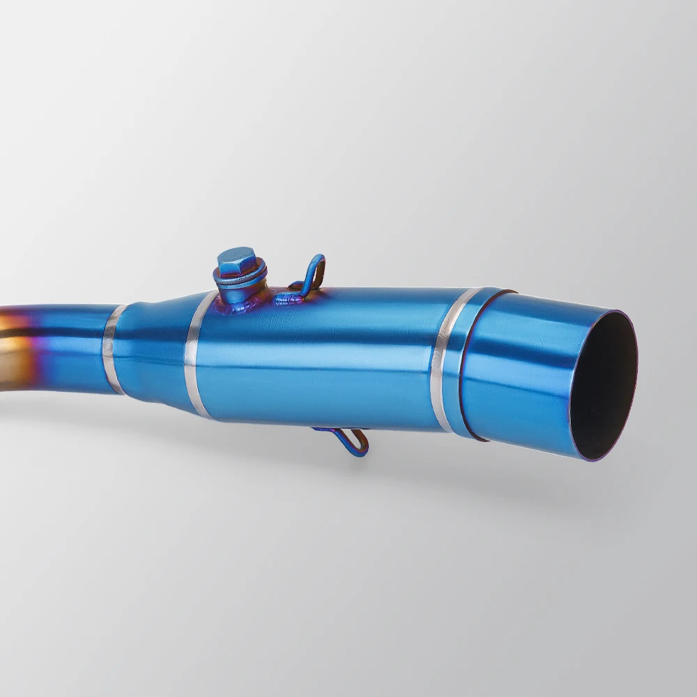 Quality Titanium Alloy Semi-Blue Link Pipe, fit for the XMAX 300 2017 - 2023