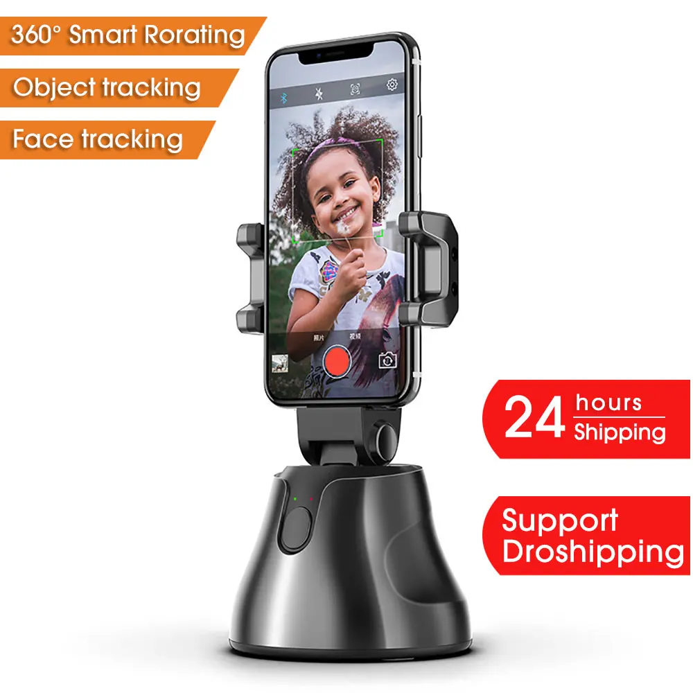 Apai Genie Auto Smart Shooting Selfie Stick 360 Object Tracking Holder All-in-one Rotation Face Tracking Camera Phone Holder