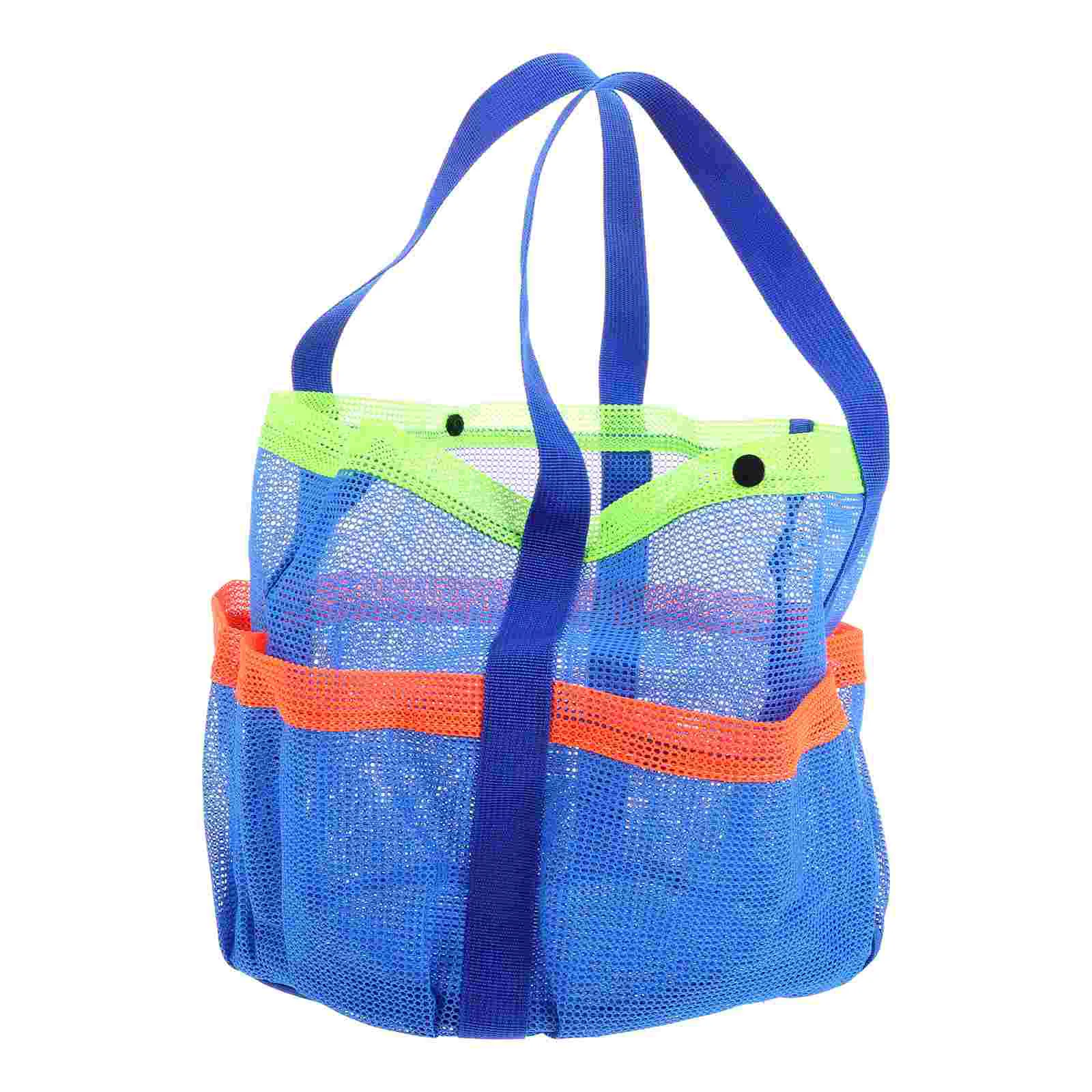 Sac de plage en maille polyester pour enfants, serviette fourre-tout, voyage, jouet de sable, camping, HOShower