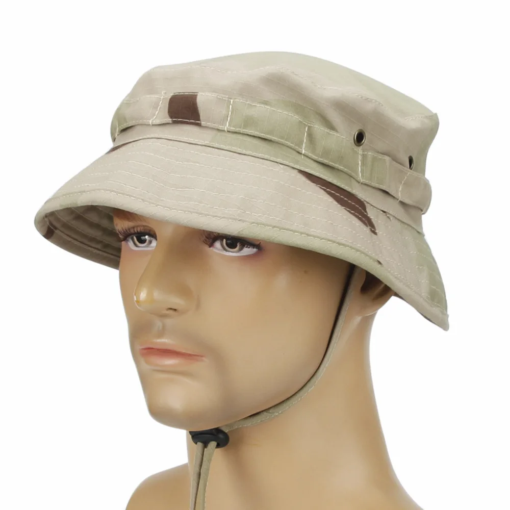 Camouflage Boonie Hat Outdoor Hiking Fishing Hunting Camo Bucket Hat Packable Travel Summer Beach Hat For Women And Men