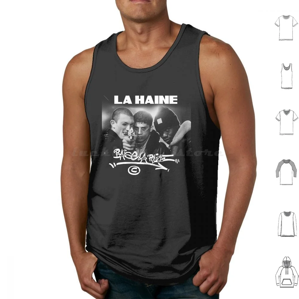 La Haine Poster Tank Tops Print Cotton Lahaine Vinz Said Hubert France Cinema Film Movie Lahaineposter Hiphop Rap Haine