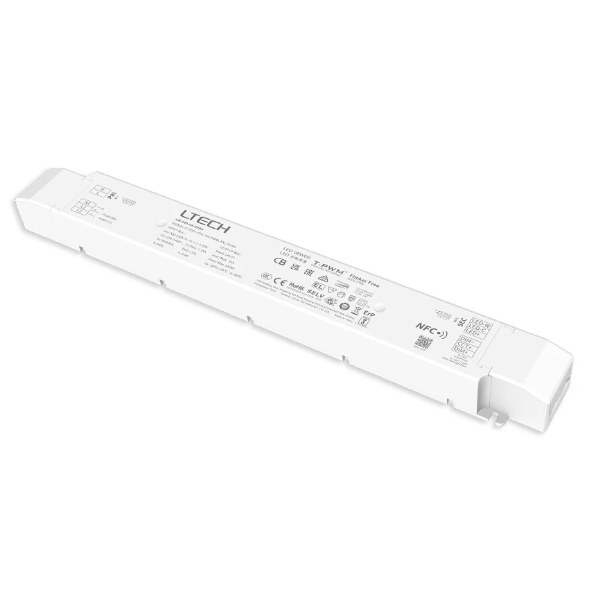 

LTECH Led CV NFC 0/1-10V CCT Dimming Driver,AC 200V-240V Input;DC 24V 240W Output; CT Tunable White Push Dim Power Transformer