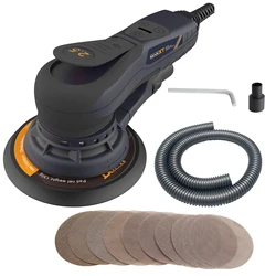 MAXXT Electric 2.5mm Random Orbital Sander Palm Sander with Brushless Motor 6Inch Sanding Pads Central Vacuum Sanders