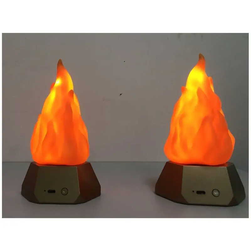 ABFU-Outdoor LED Simulation Flame Lamp Pair, Ideal For Camping And Garden Landscape, Enhances Dining Ambiance