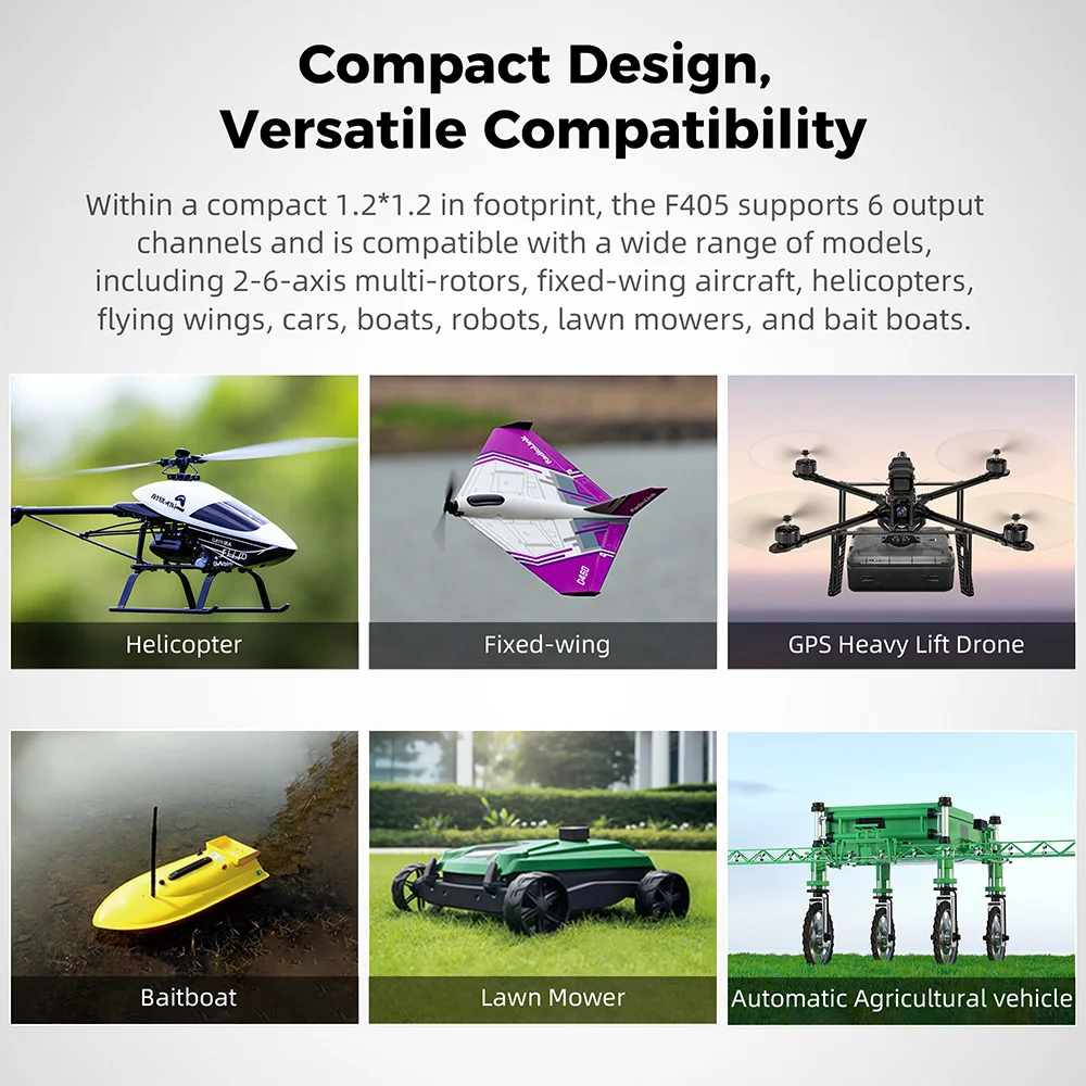Radiolink F405 Flight Stack F405 FC 55A ESC 3-6S 30.5x30.5mm BMI270 الدوران لطائرة بدون طيار FPV
