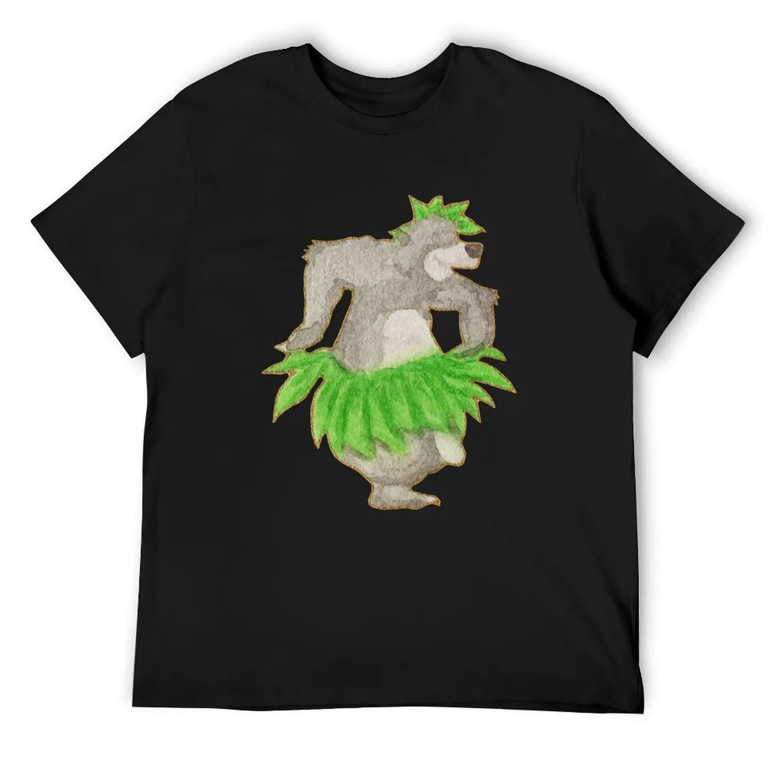 

Watercolor Silhouette The Jungle Book Baloo T-Shirt rapper graphic tees anime stuff for a boy mens t shirts casual stylish