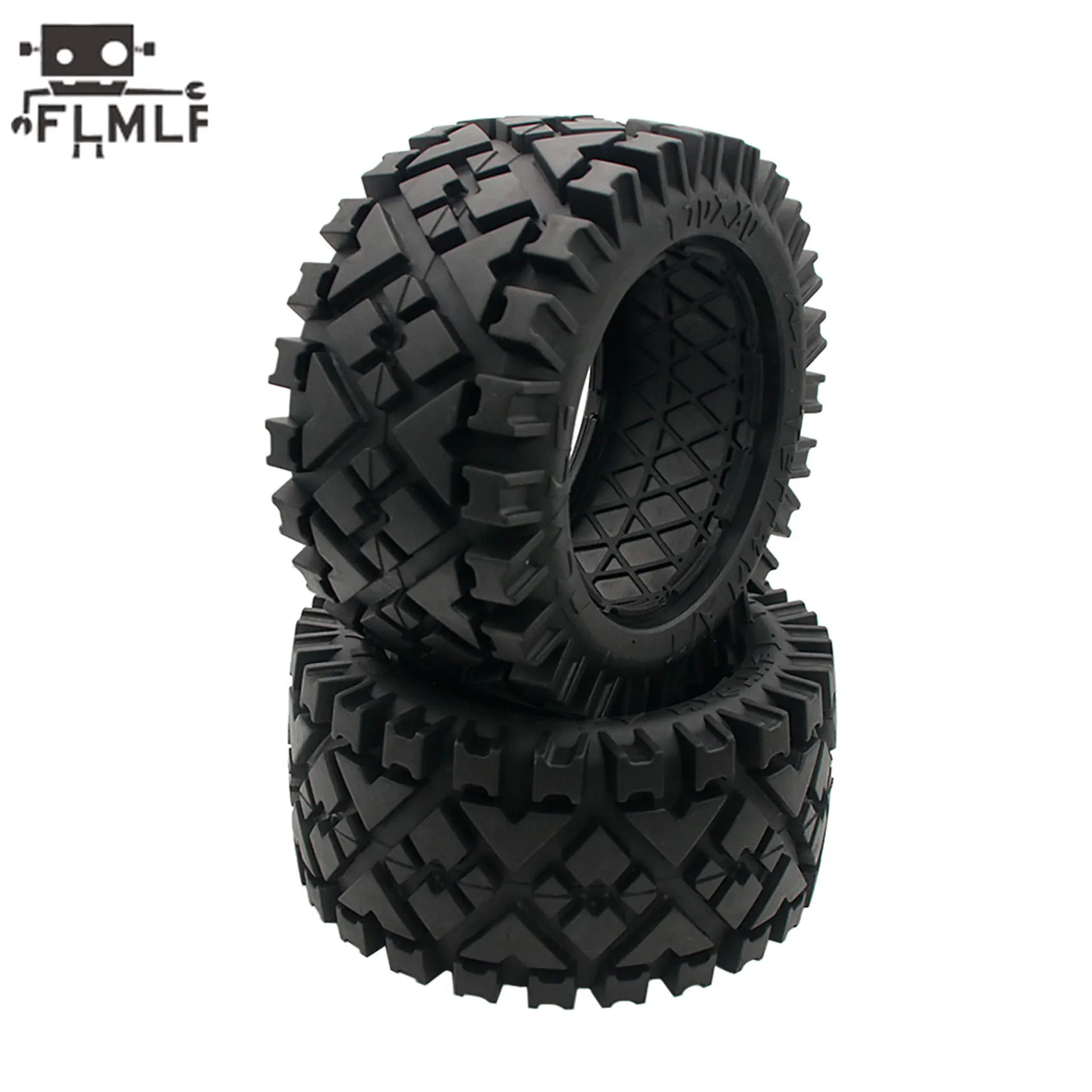 Rc Car All Terrain Wheel Tires Rear or Front Tyre Skin Without Inner Foam for 1/5 HPI ROFUN BAHA ROVAN KM BAJA 5B SS Truck Parts