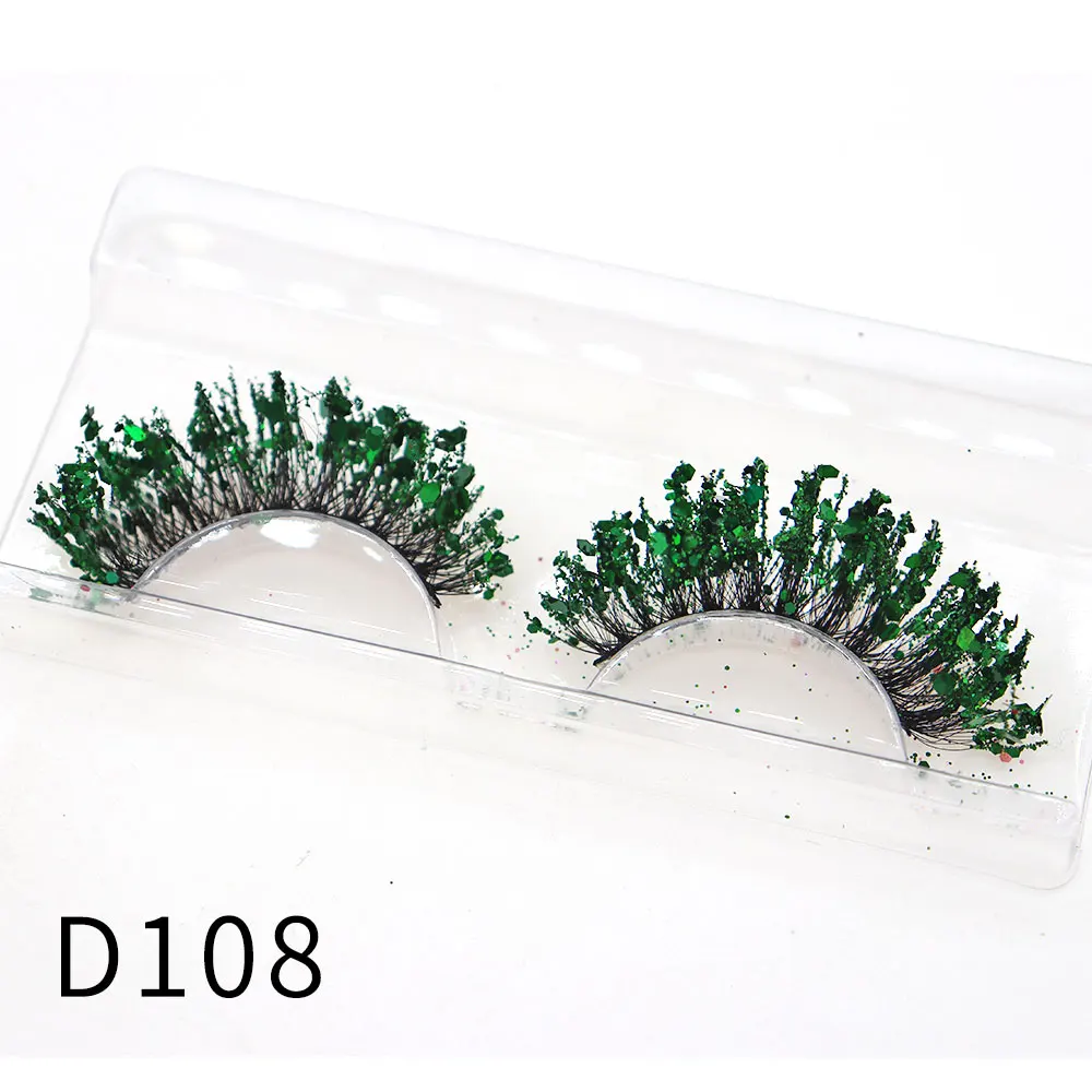 Halloween Style Dreamy Sequins Glitter False Eyelashes