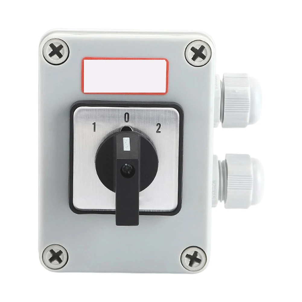 20A 3-Pole Rotary Changeover Switch SZW26-20 for Forward Stop Reverse Motor Control AC440V DC240V Flame Retardant Shell