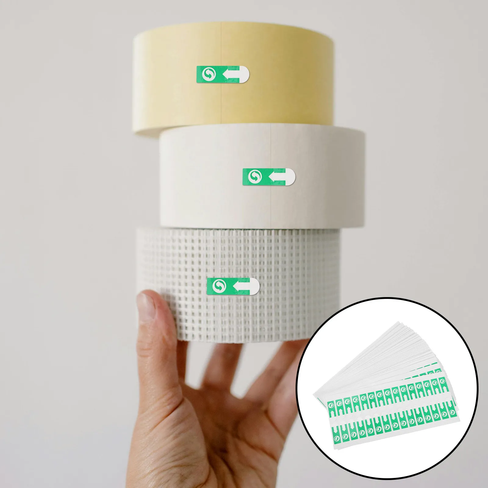 

1000Pcs Removable Arrow Sticker Labels Spacing Design Garbage Bag Seal Stickers Arrow Markers for Easy Opening