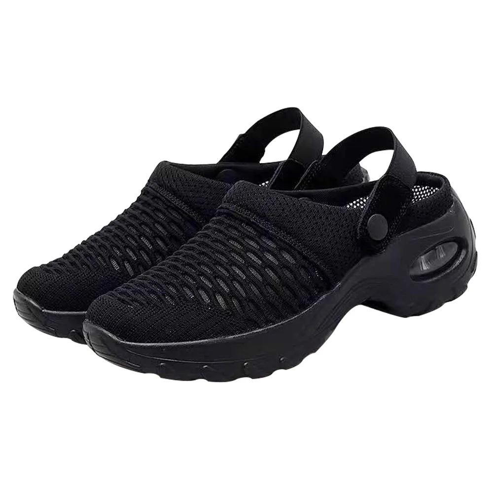 

Mesh Semi Slippers Lightweight Breathable Women Summer Shoes Thin Sole Comfortable Walking Casual