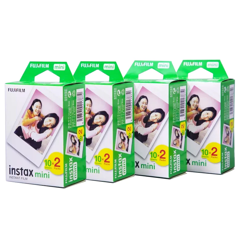 10-100 Sheets Fuji Fujifilm White Edge Instax Mini Films For Instant Instax Mini 7/8/9/11/12+/40/90/link Camera Photo Paper