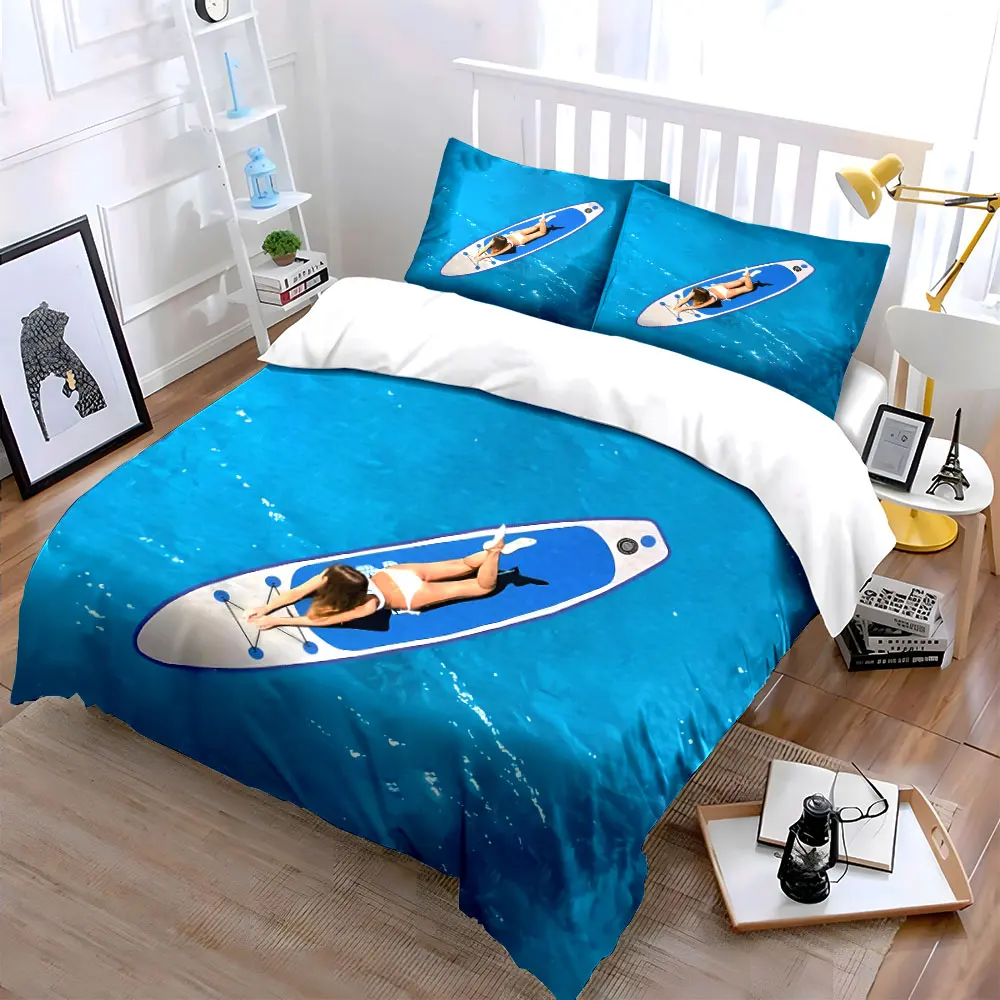Outdoor Paddle Board Set Suitable For Water Sports Multiple sizes kid's and adults' bedroom Exquisite 3PC bedding set, gift
