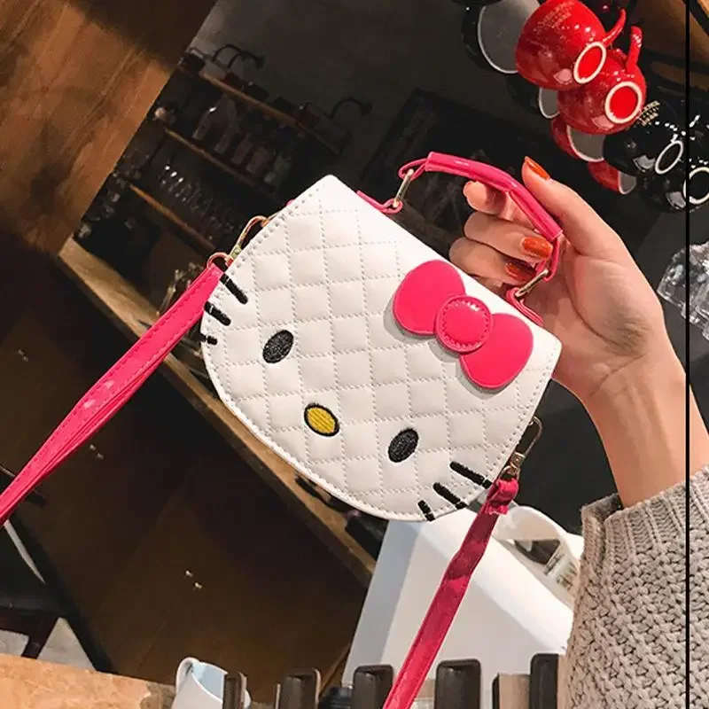 Hello Kitty Peripheral Girls Shoulder Bags Cute Cartoon Waterproof Messenger Bag Fashion Kids Anime Handbag Gifts Birthday Gifts