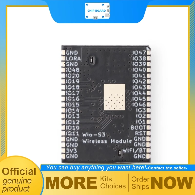 Seeedstudio Wio-S3 wireless module IPEX, ESP32-S3R8 + SX1262 LoRa WiFi BLE (EU868/US915)