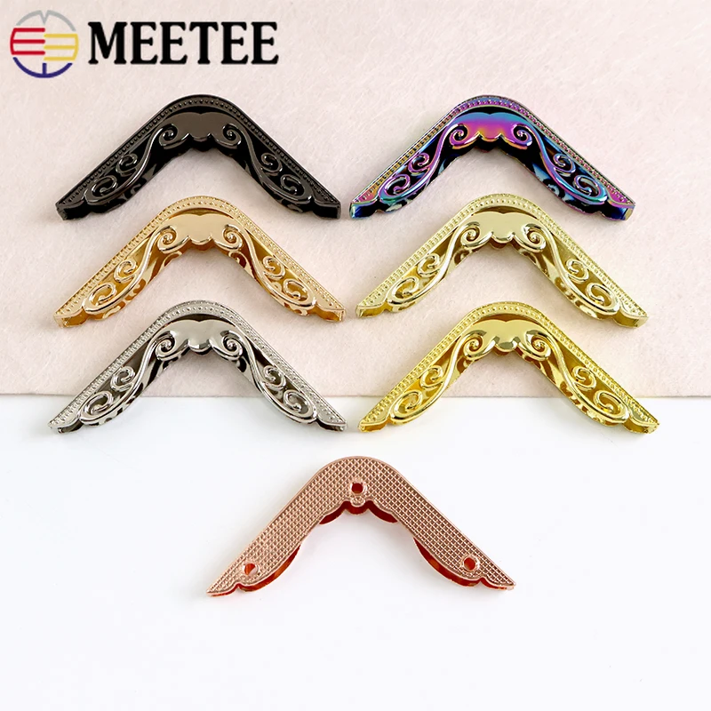 

4/10/20Pcs 66x47mm Metal Corner Protectors Clips Buckle Book Clasp Bag Edge End Lock Buckles DIY Sewing Accessories for Handbags