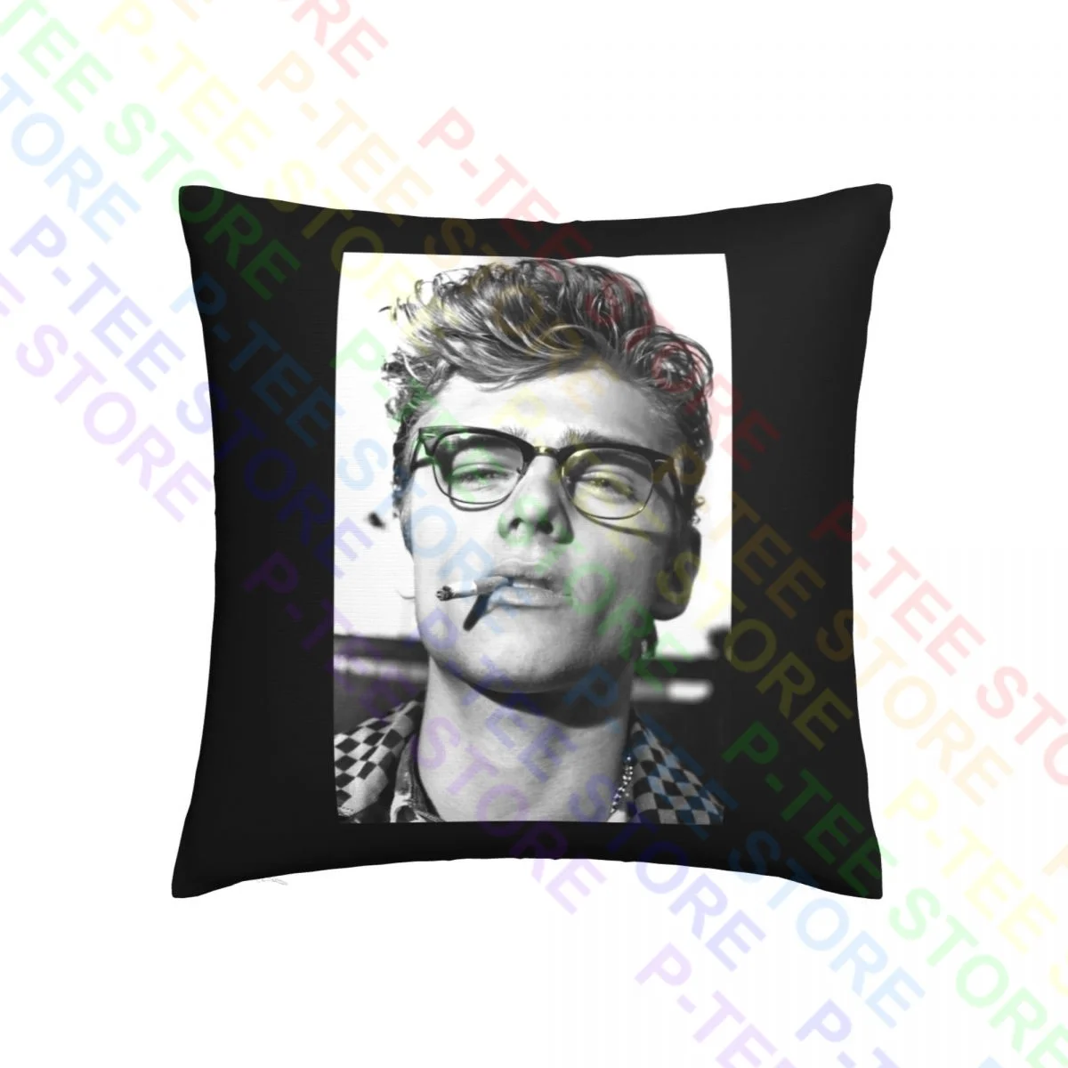 Custom James Dean Smoking Throw Pillow Cover Pillowcase For Sofa Skin Care Cushion Cover