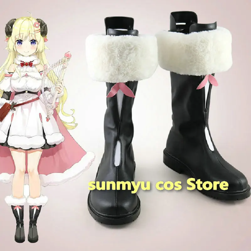 

YouTuber Hololive VTuber Tsunomaki Watame Boots Cosplay Shoes
