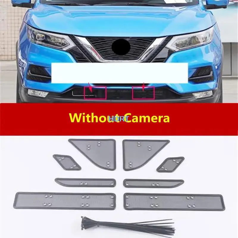 

Car Styling Front Grille Proof Diamond Net Insect Screening Mesh Fit For Nissan Qashqai 2019 + Protector Decoration Accessories