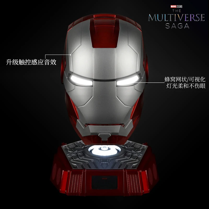 In Stock Sell Like Hot Cakes New Iron Man Helmet Black Gold Black Silver Touch Glow Adult Children Decorate Cool Birthday Gift