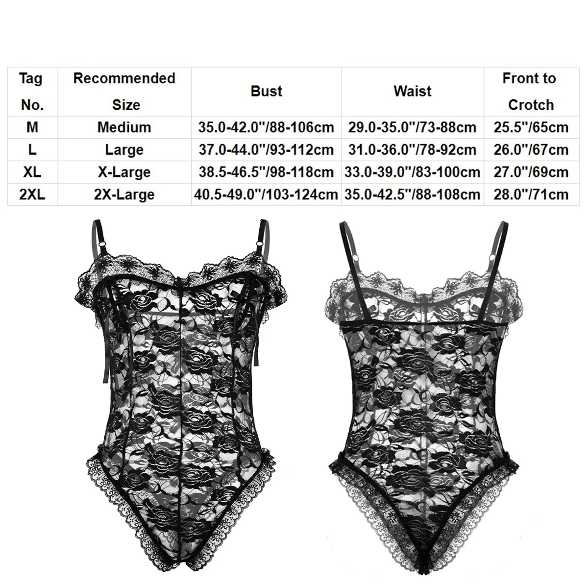 Body de encaje Floral para hombre, lencería transparente, medias eróticas, ropa de dormir Sexy, ropa interior Gay