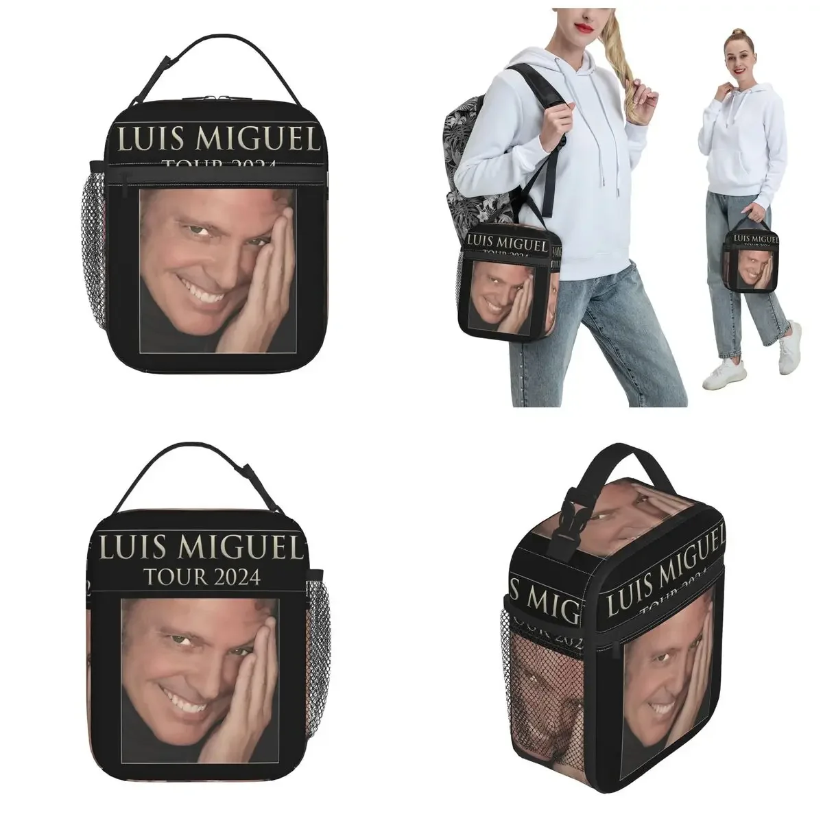 Luis Miguel 2024 Music Tour Insulated Lunch Bag Storage Food Box Portable Thermal Cooler Bento Box For Picnic