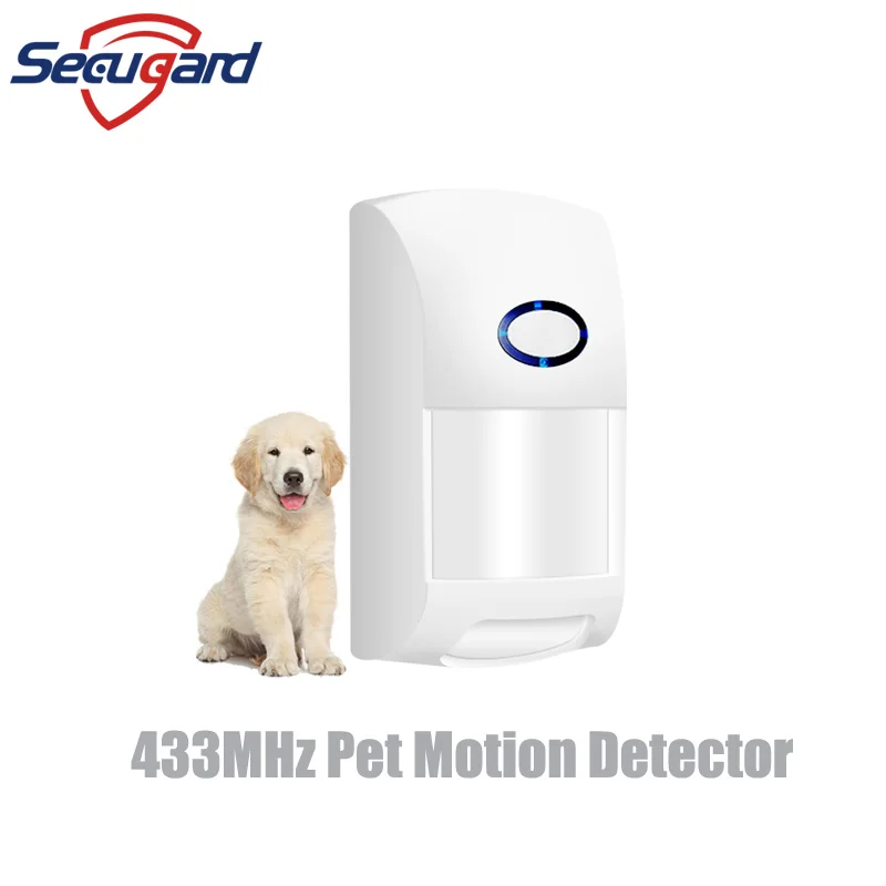 433mhz sensor de movimento sem fio 25kg pet detector imune animal infravermelho interior detectores de pir para o nosso sistema de alarme de