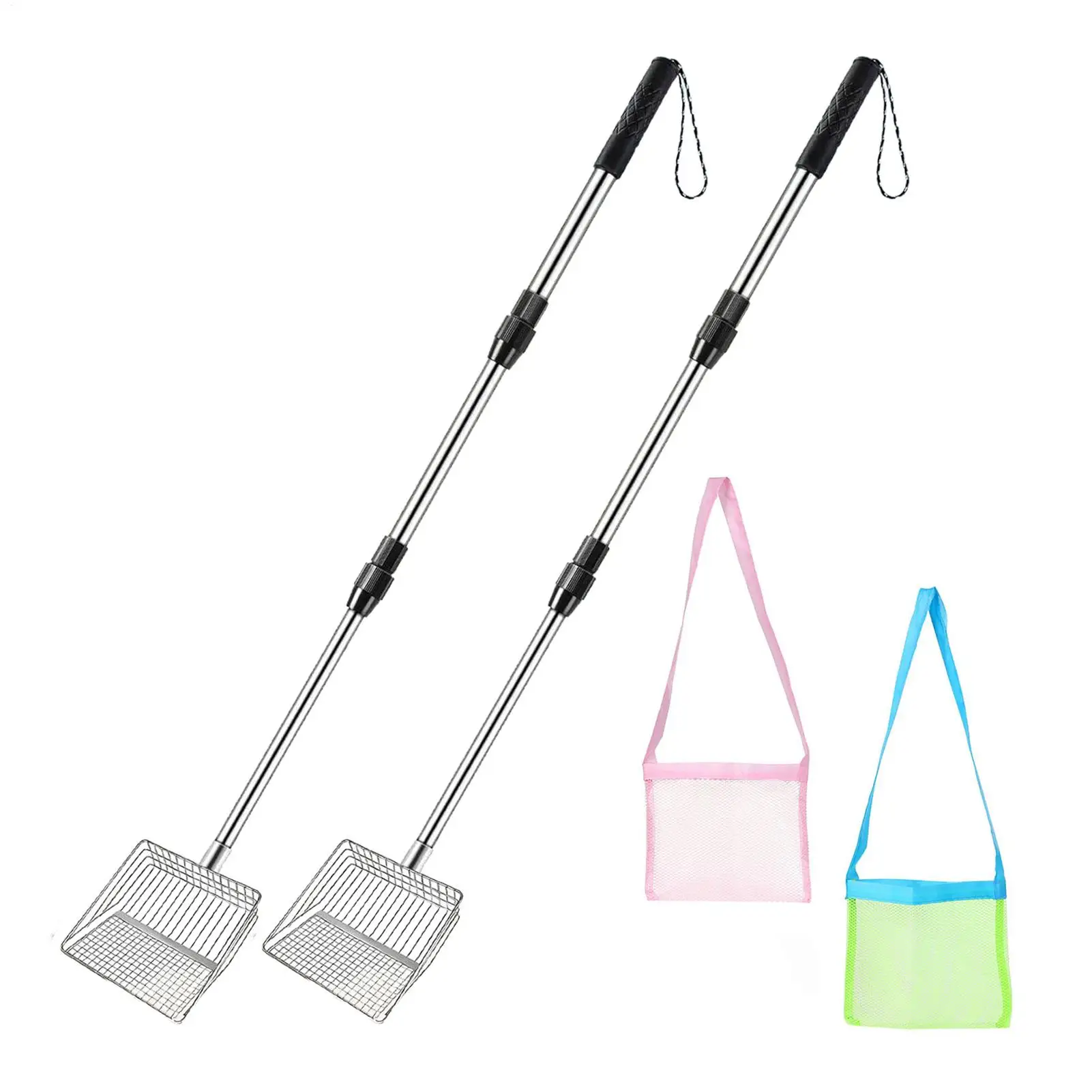 setaccio-per-sabbia-da-spiaggia-paletta-telescopica-per-conchiglie-con-sacchetti-per-conchiglie-paletta-a-rete-per-conchiglie-per-amanti-della-spiaggia-bambini-ragazzi-adulti-genitori