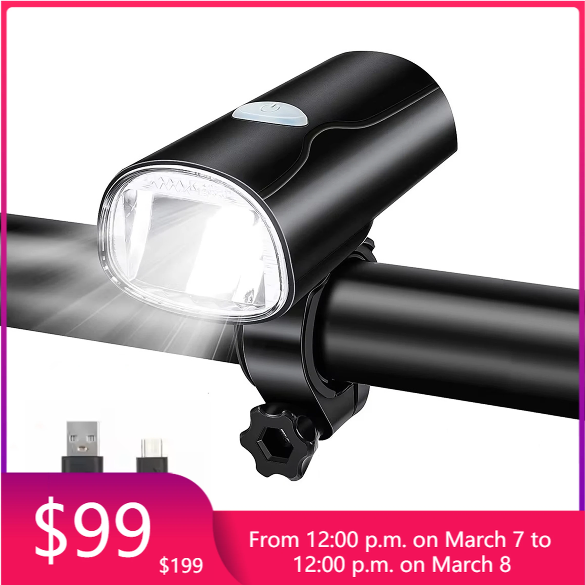

STLF OEM/ODM LED Bike Light, German STVZO Certified, 30 Lux, 3-Hour Run Time, Anti-glare Design for Night Cycling Bicycle Headli