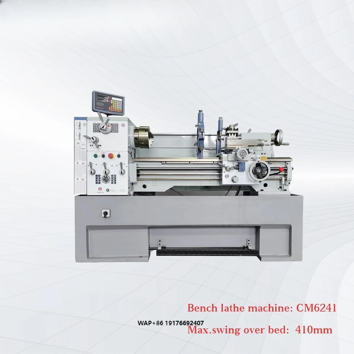 Supertech Durable Medium Duty Horizontal Lathe Machine CM6241/1500 1500mm Max Workpiece Length New Industrial Use Metal