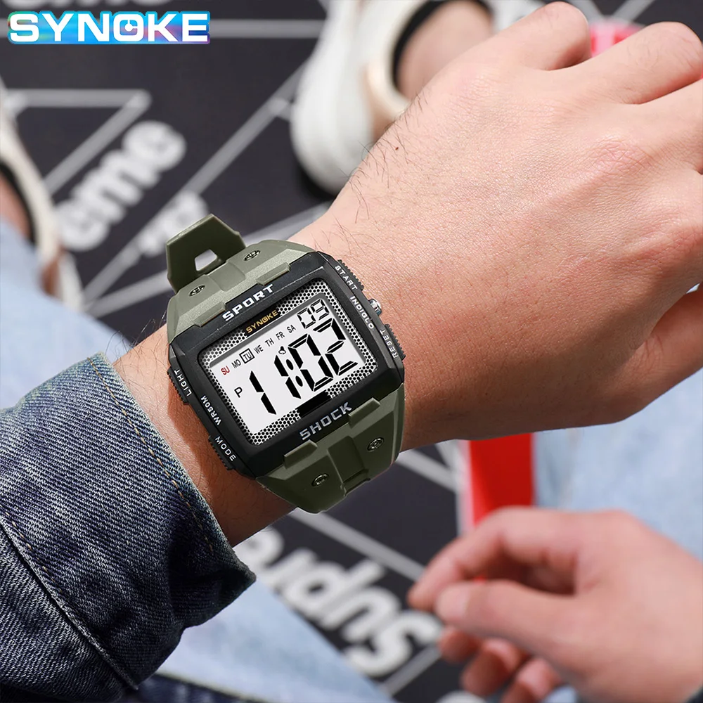 Large Screen Digital Watch For Men,Easy To Operate