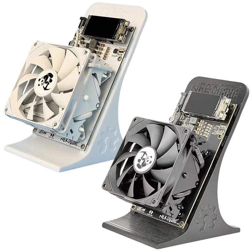 NerdQaxe+ 2.5TH/s Air Cooled BTC Miner 4 BM1368 Chip 50W Low Power 2.4G WiFi Ethernet Open Source SHA256 Bitcoin Mining Machine