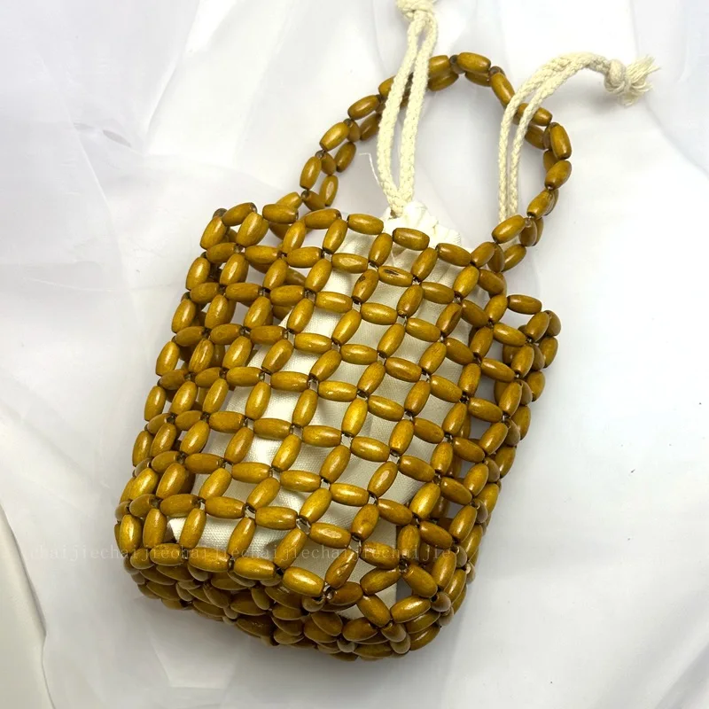 Summer Leisure Beach Vacation Versatile Woven Beaded New in Handbags for Women Fashion Retro Handmade Beaded Women's Bag 2023