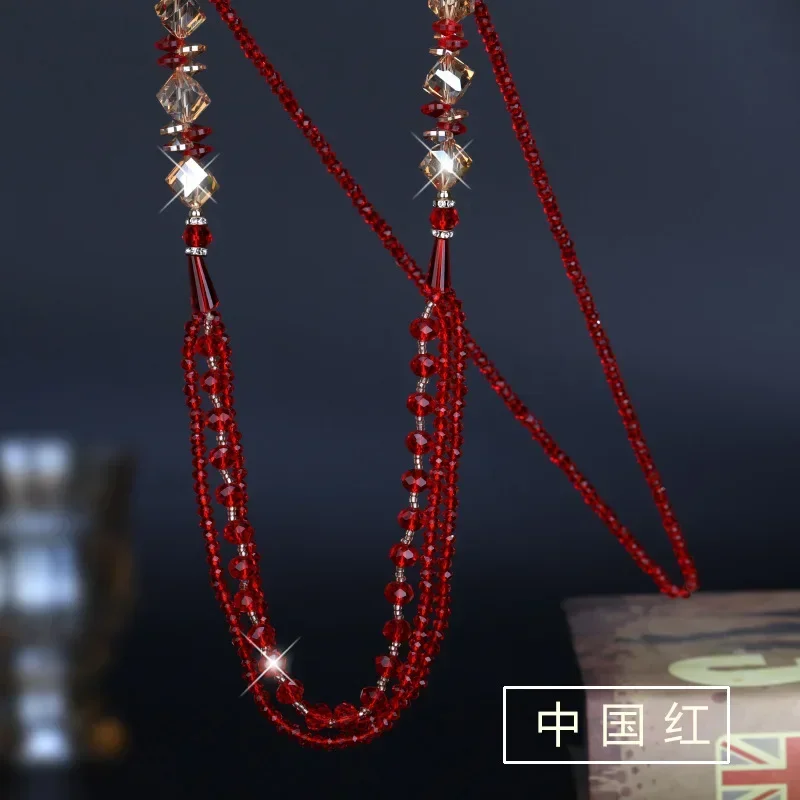 

Универсальная женская цепочка для свитера с кисточками, новое длинное ожерелье на осень и зиму.