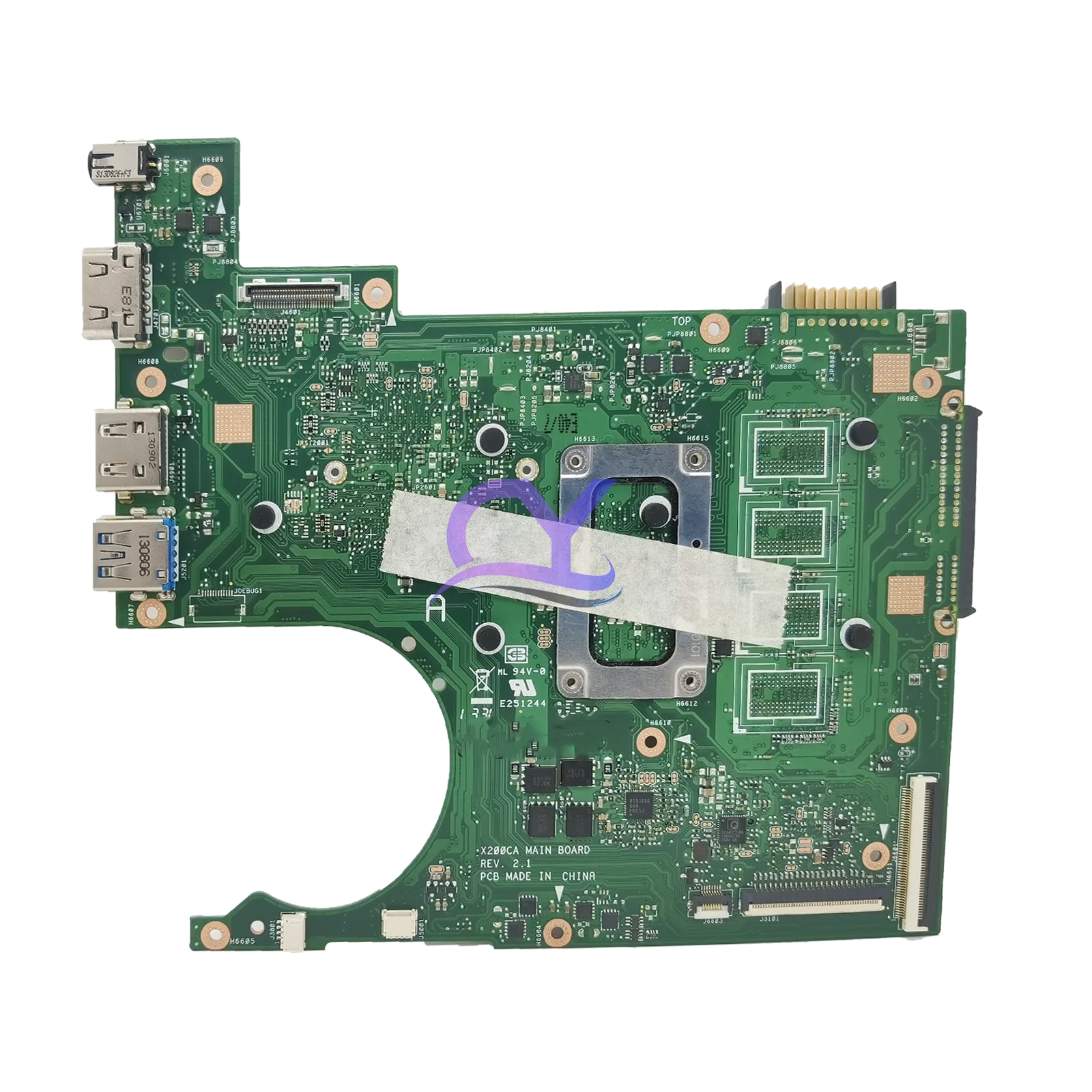 KEFU X200C Notebook Mainboard For ASUS Vivobook F200CA X200CA Laptop Motherboard 1007U/2117U I3-3217U 2G/4G-RAM MAIN BOARD