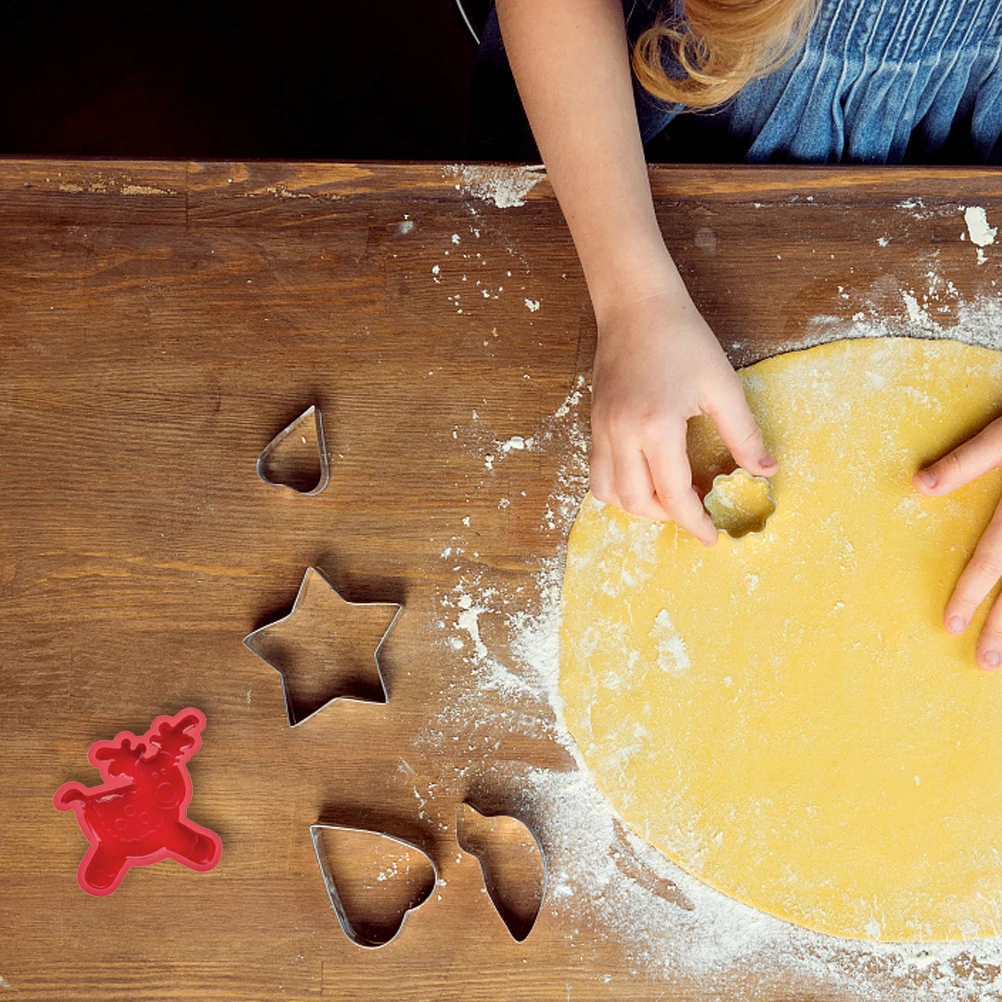 

2Pcs Silicone Baking Molds Christmas DIY Cake Mold Food Grade Nonstick Silicone for Homemade Dessert Baking Cake Making Mold