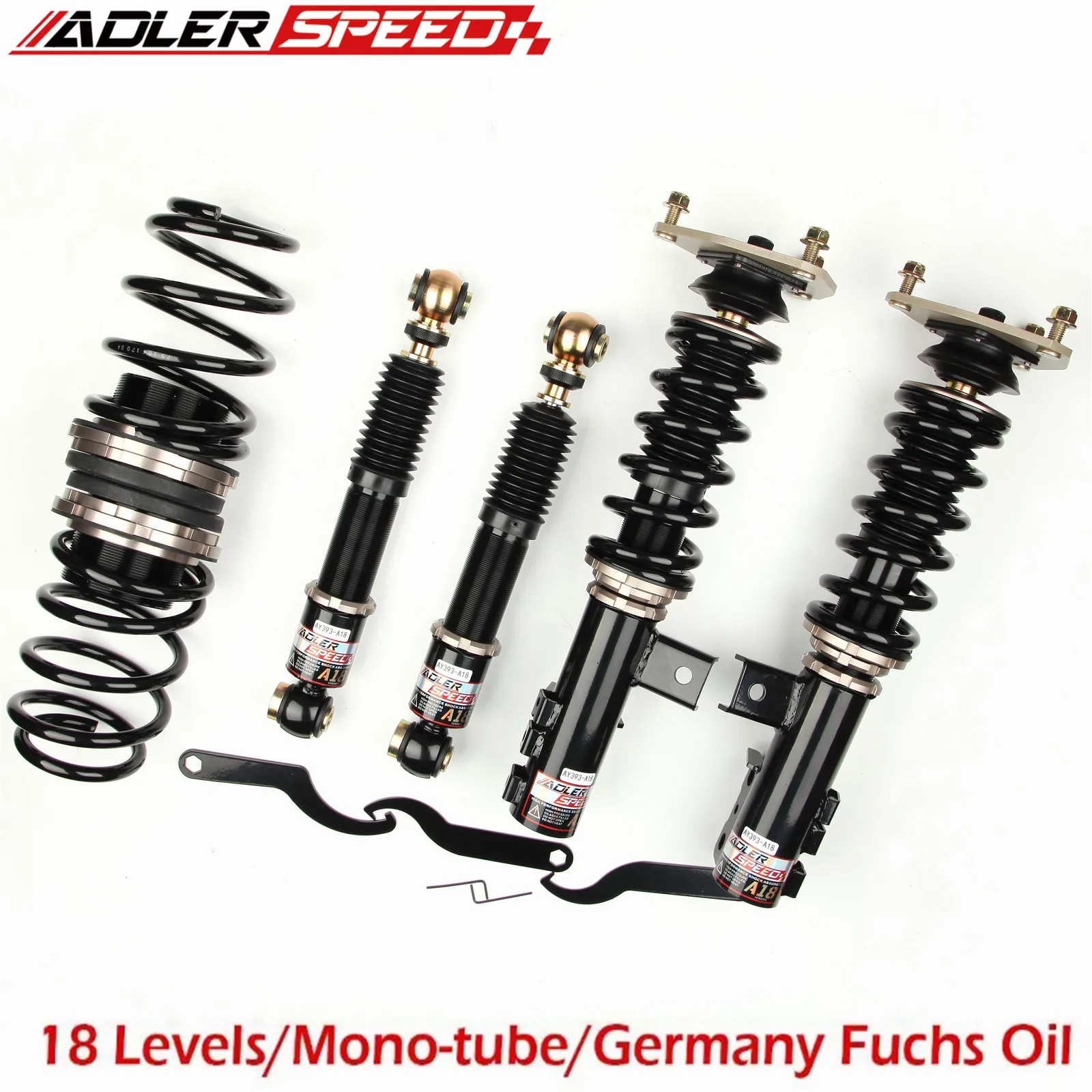 

DLERSPEED 18 Way Adj. Springs Lowering Coilovers For 10-13 Kia Forte Koup (TD)/Kia Forte Sedan (TD) 2010-13