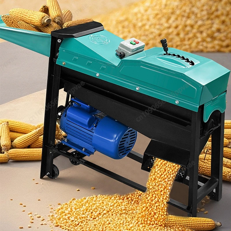 Automatic Corn Thresher Machine Electric Powered Maize Sheller For Home Use With Compact Design Efficient Shelling Performance