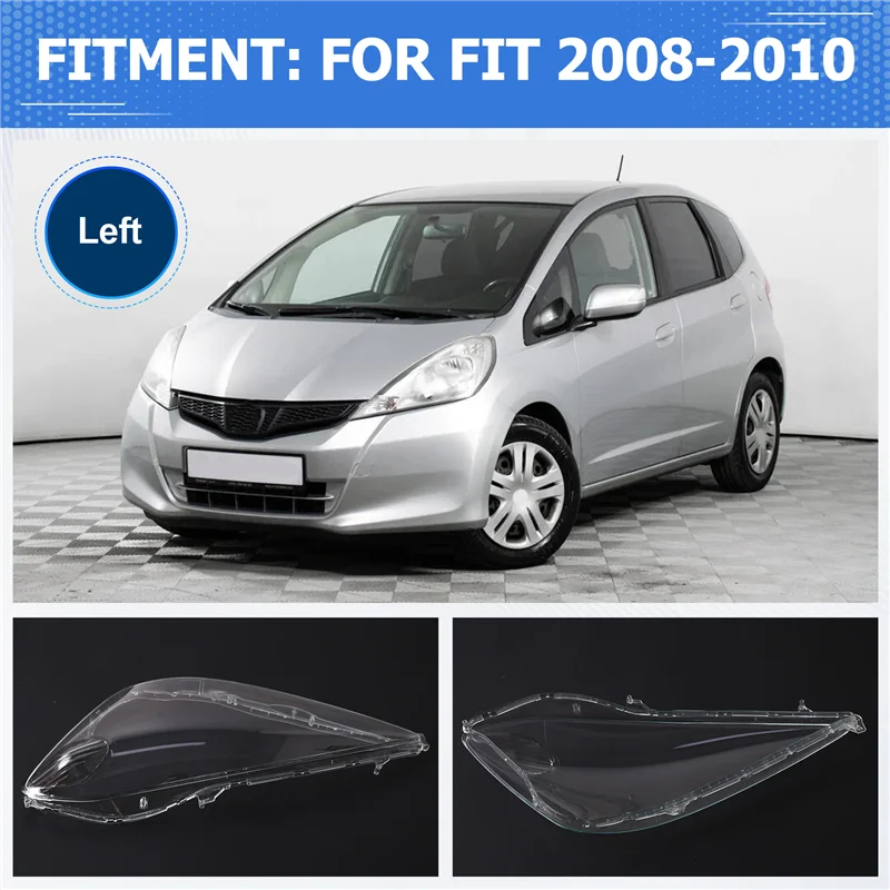 

Крышка фары для Honda Fit 2008-2010, абажур, линза фары для подходит, прозрачная крышка объектива, левая