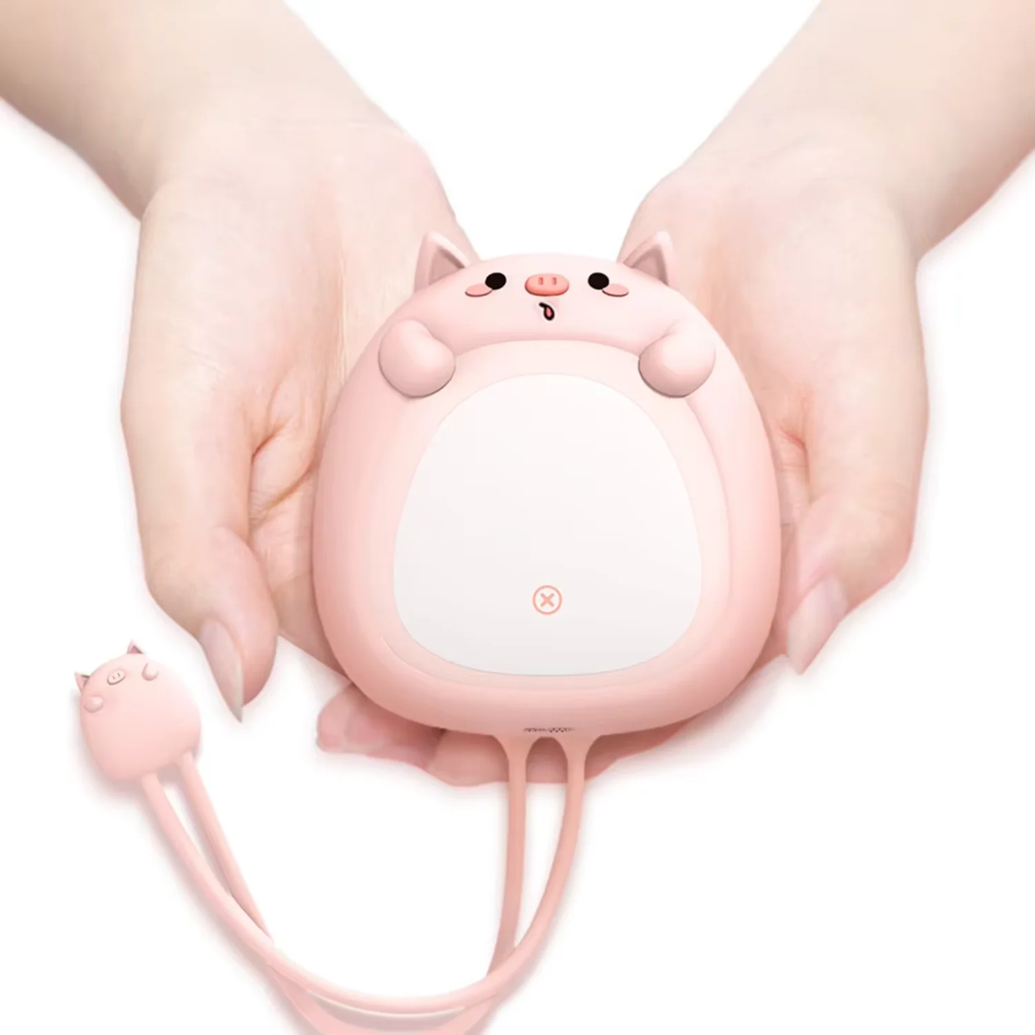 Ultralight  Hand Warmer with Hand Rope Cute Mobile Power Bank Portable 4000mAh  Heater Warmer  Outdoor Travel