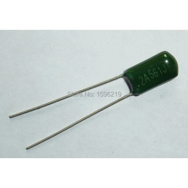 

200pcs Mylar Film Capacitor 100V 2A561J 560pF 0.56nF 2A561 5% Polyester Film capacitor