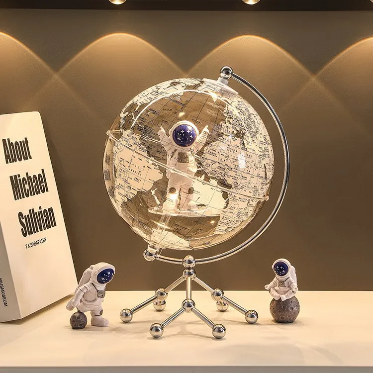 

PYJ transparent globe ornament light luxury home living room astronaut desktop decoration
