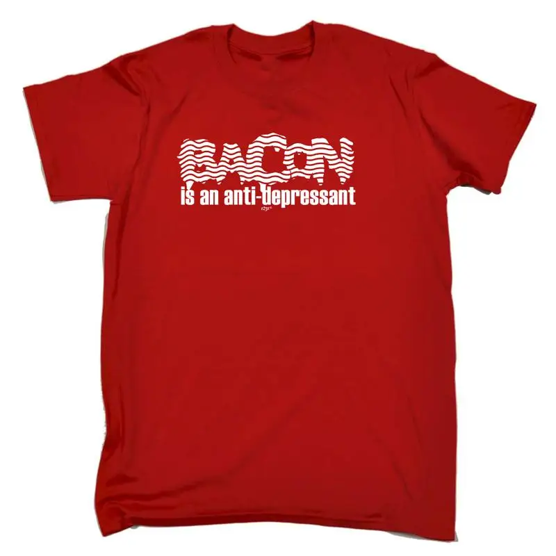 تي شيرت رجالي مضحك ومبتكر من Bacon Is An Ant Depressant